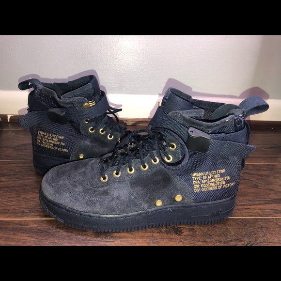 Nike SF Air Force 1 Navy Suede - Picture 4 of 5